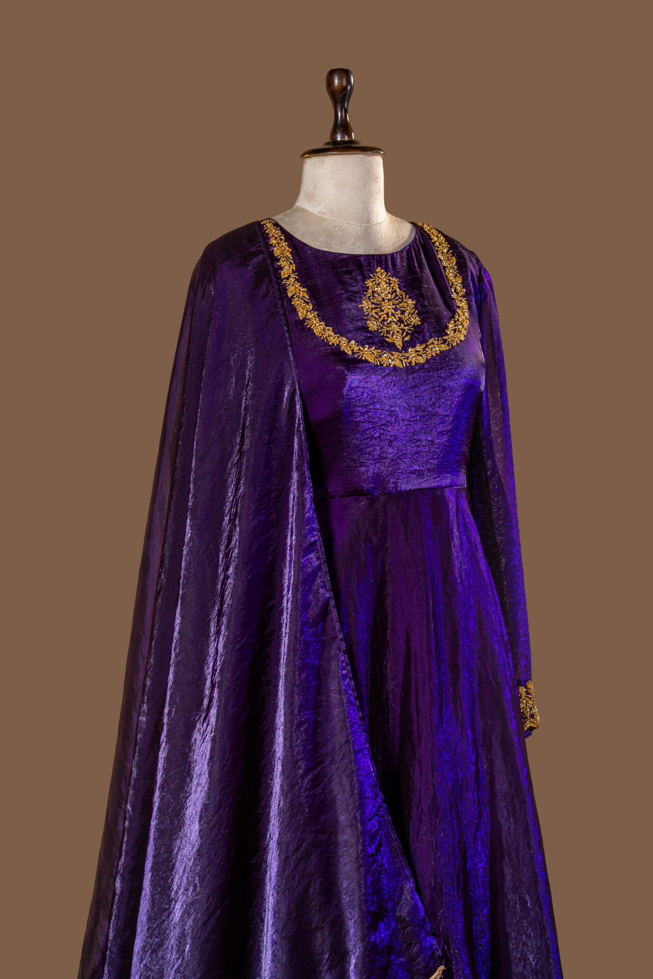 royal purple ceremonial gown - Image 2